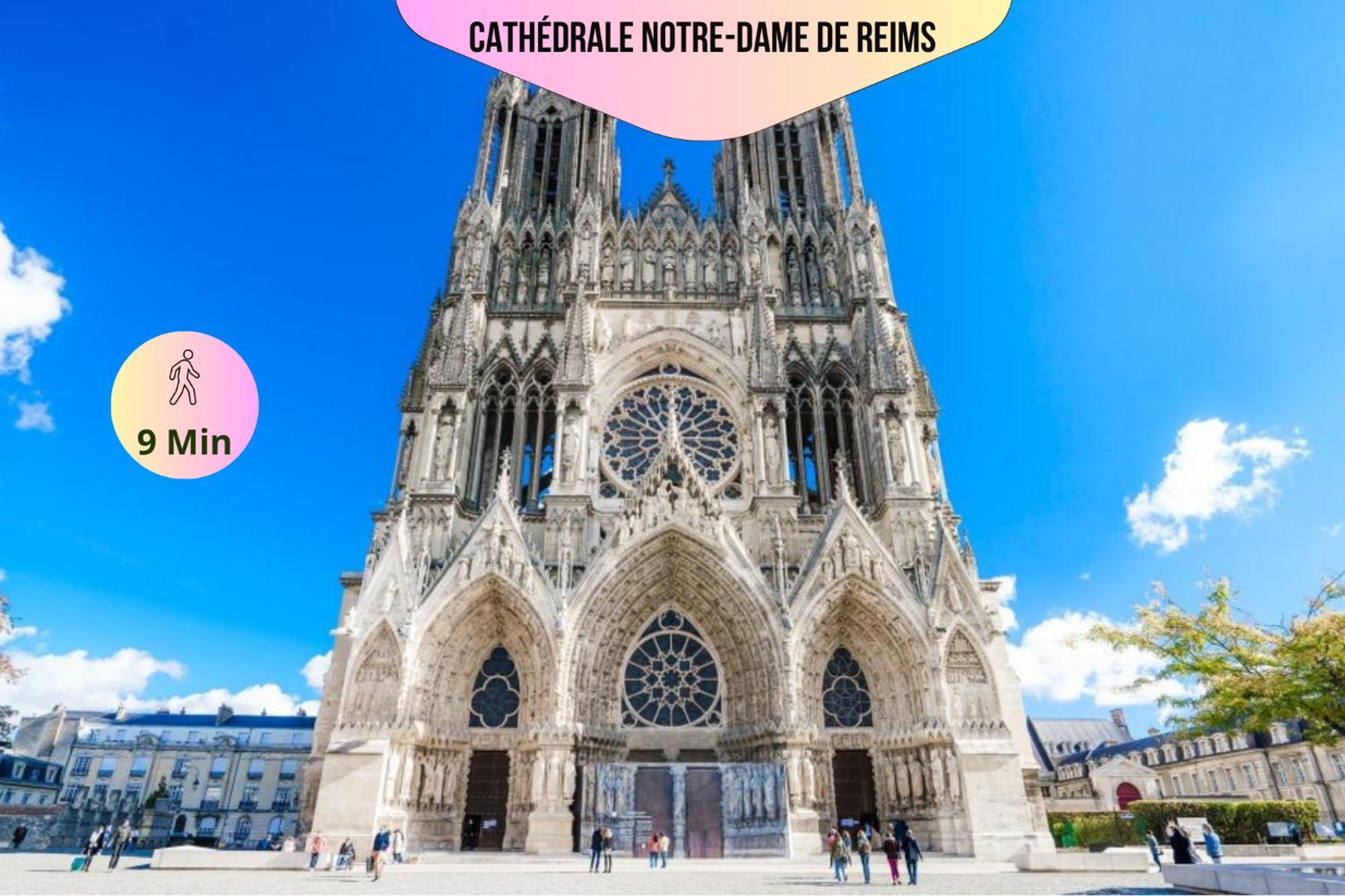 Refuge Urbain - Ideal Pro, Familles & Amis - Le Calme En Hypercentre - Wifi Haut Debit - Netflix - Machine A Laver - Gare, Cathedrale, Commerces, Restaurants & Transports En Commun A Moins De 10 Minutes A Pied Reims Exterior photo